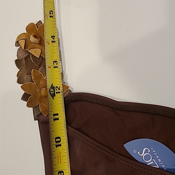 Buzios 2pc Brazilian Leather Floral Bikini Set - Picture 9 of 12